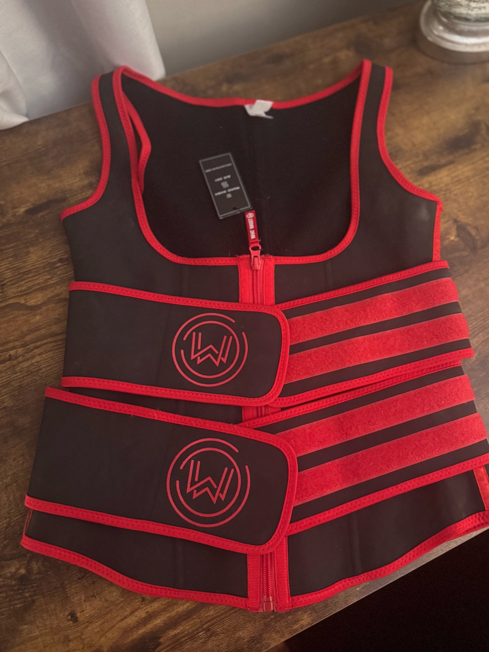 WHAT WAIST Define Weight Loss Vest Duo- Black & Red Size Large ⭐NEW⭐